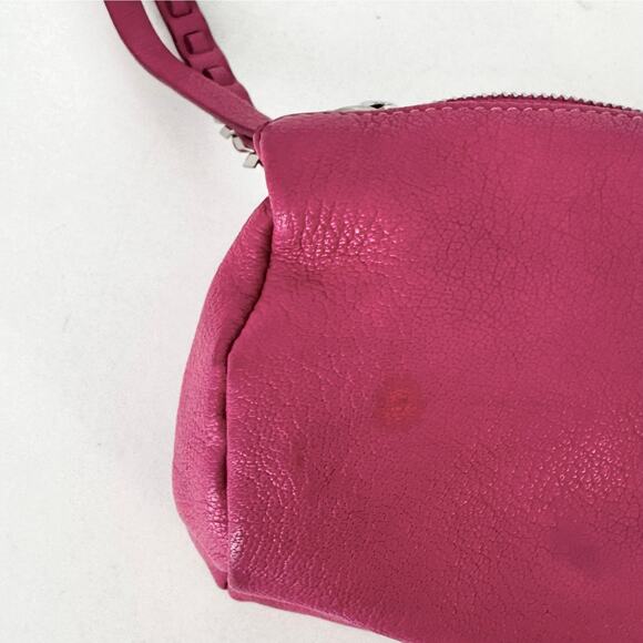 Givenchy Pandora Leather Wristlet Sugar Goatskin Fuchsia Hot Pink - Picture 14 of 15